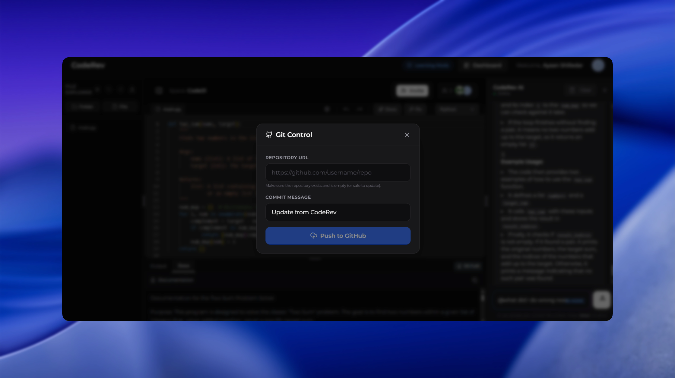 ⚡ CodeRev - AI Code Editor